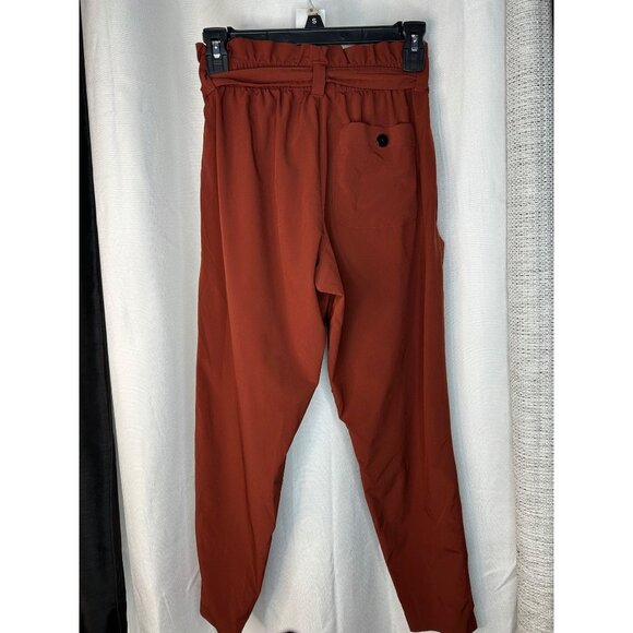 Paperbag Athleta Womens Size 4 Waist Trousers Red - Picture 13 of 13